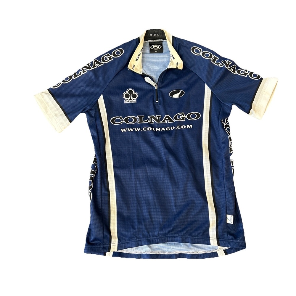 COLNAGO Vintage PARENTINI Cycling Jersey Size Medium Made Italy